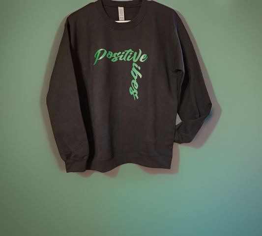 Positive Vibes cropped Sweatshirt